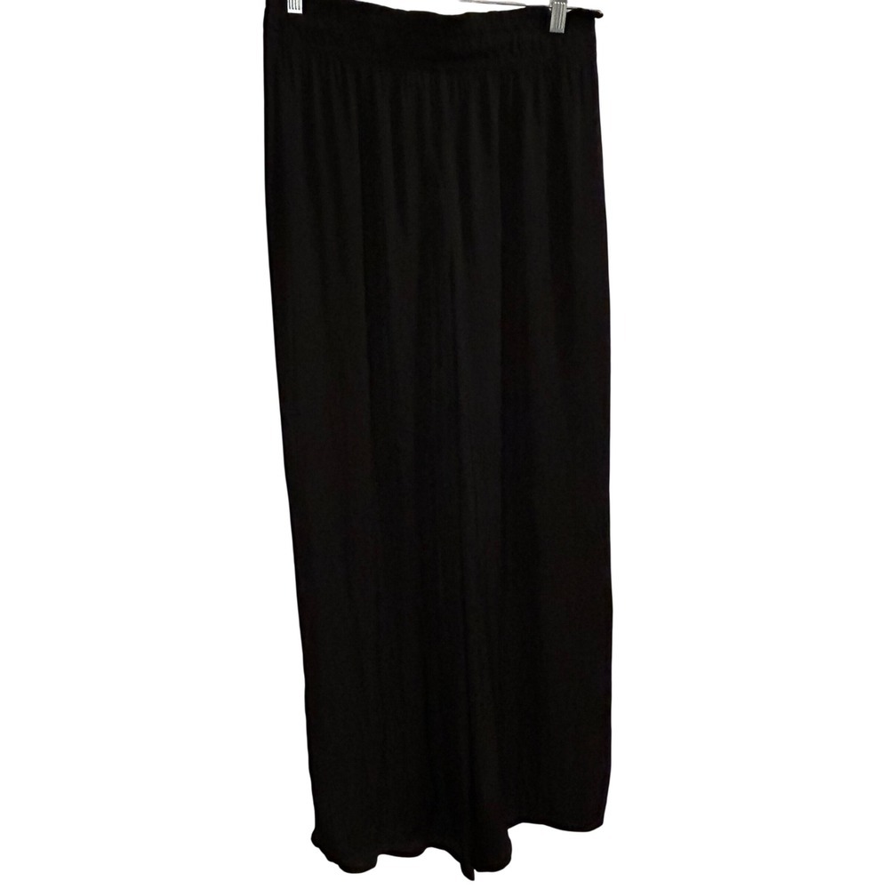 Joie Black Wide Leg Palazzo Pants Medium elastic Waist‎